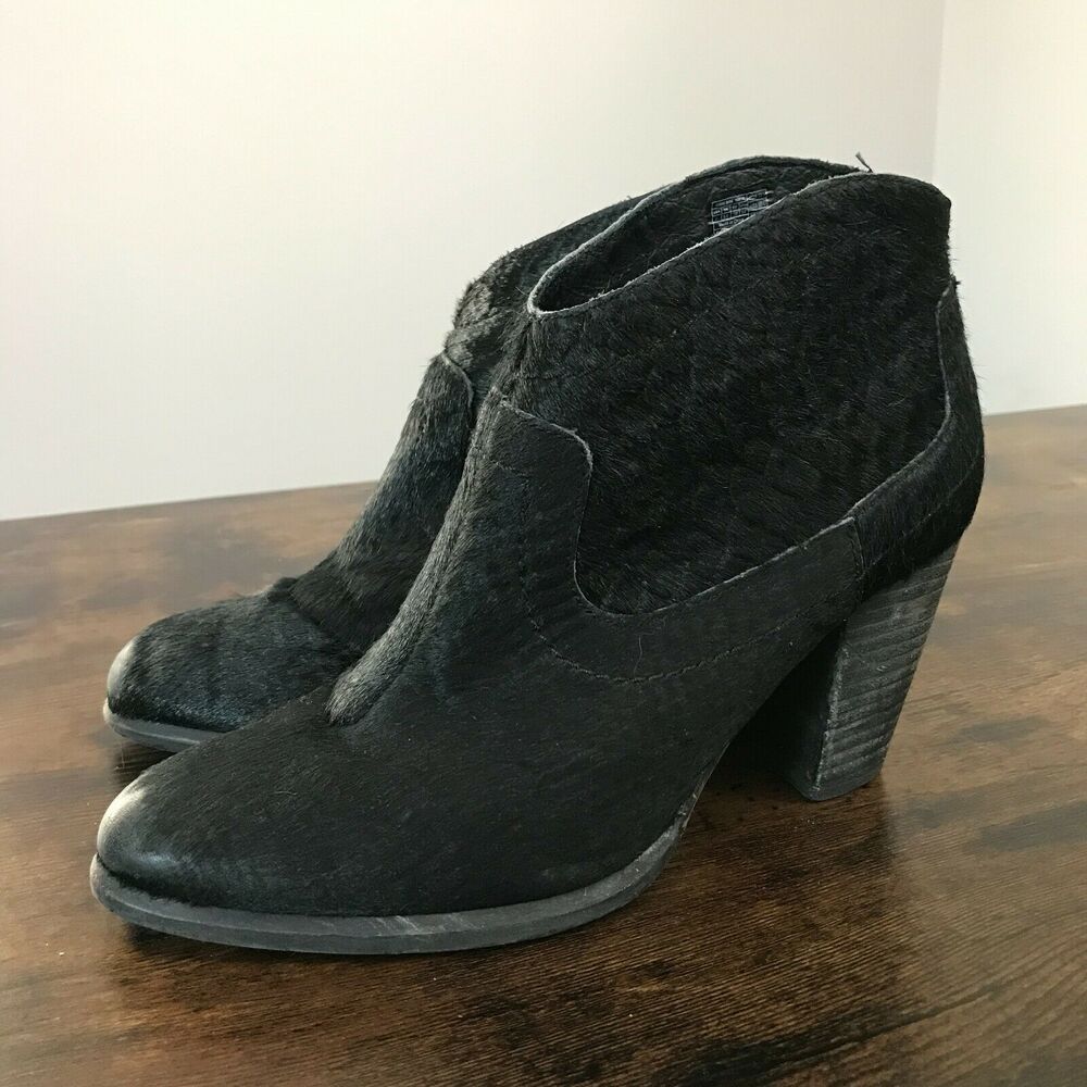 UGG Australia Charlotte Black Calf Hair Ankle Boot